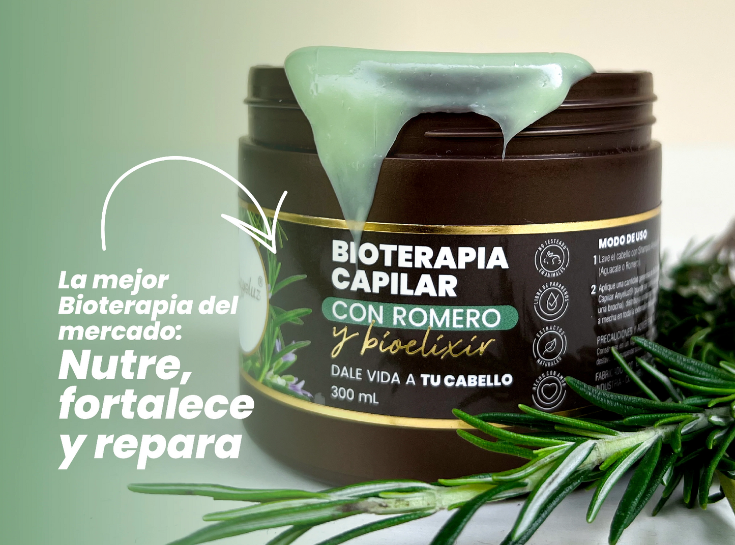 BIOTERAPIA CAPILAR CON ROMERO Y BIOELIXIR
