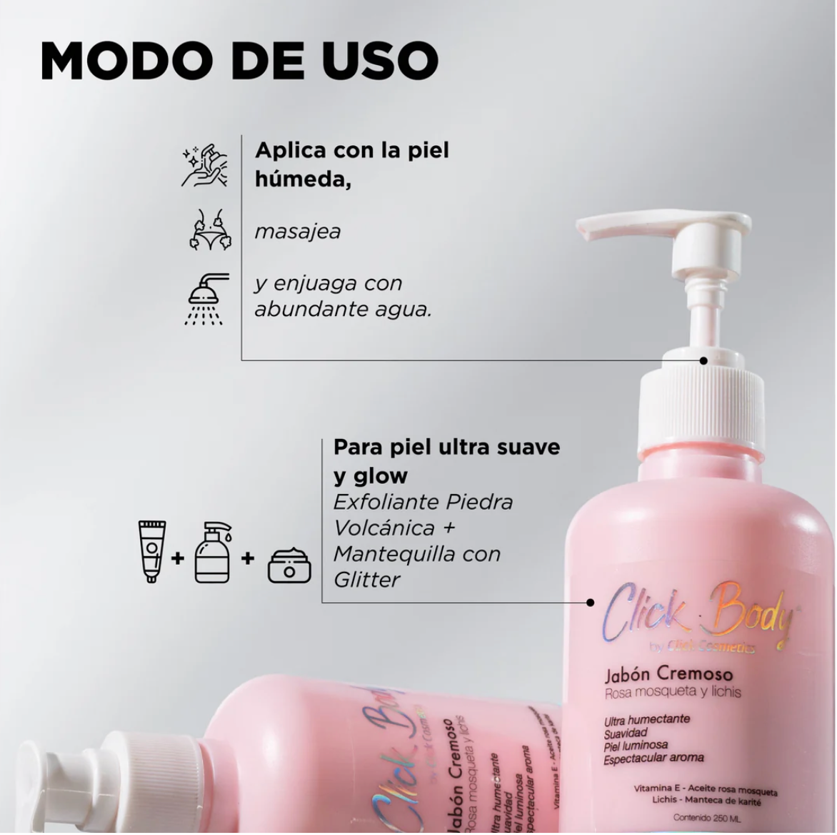 Jabon Corporal de Rosa Y lichis