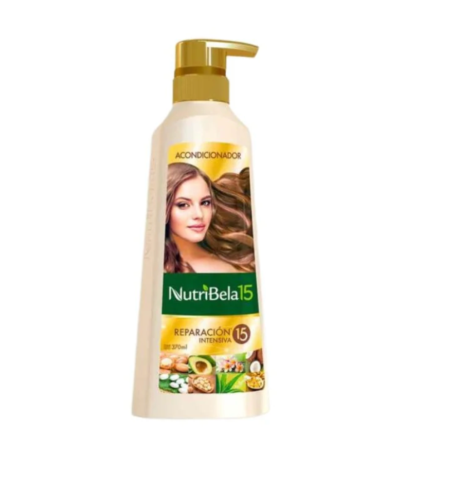 Nutribela 15 Reparacion Intensiva Shampoo 400mL + Acondicionador 400mL
