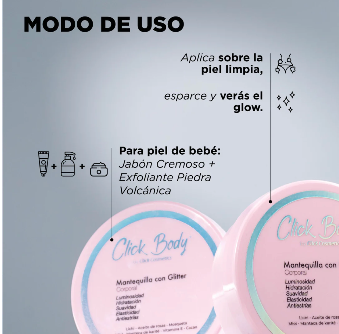 MANTEQUILLA CON GLITTER