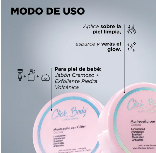 MANTEQUILLA CON GLITTER