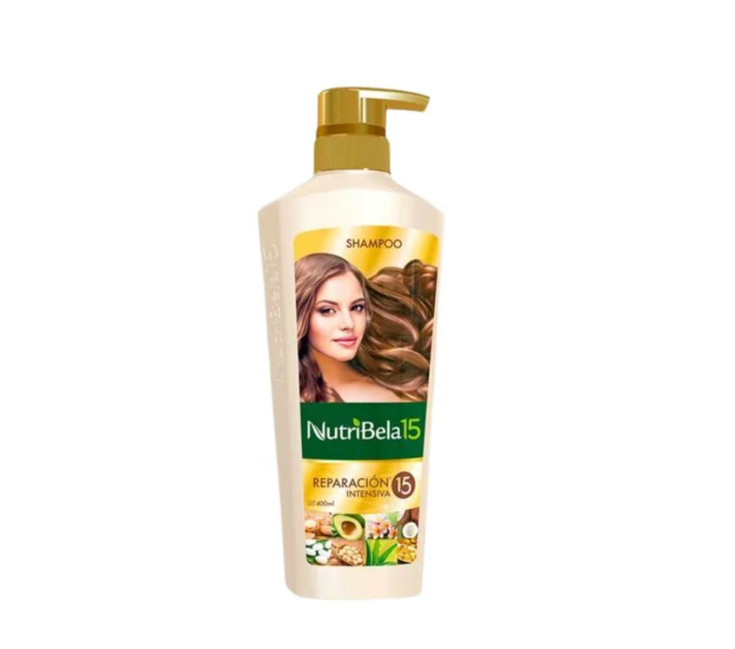 Nutribela 15 Reparacion Intensiva Shampoo 400mL + Acondicionador 400mL
