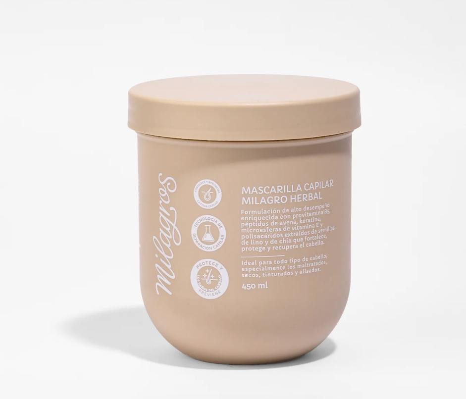 MASCARILLA CAPILAR MILAGRO HERBAL