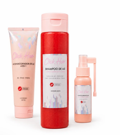 Kit Capilar línea de ají anticaída Click Hair