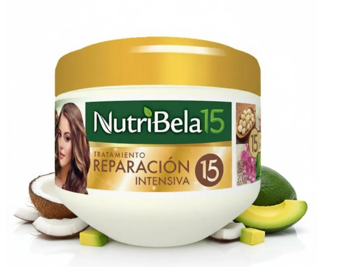 Nutribela 15 Reparación Intensiva – Fuerza y Vida para tu Cabello